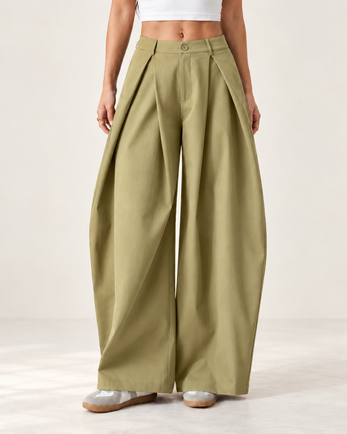 Pantalones de mujeres de estilo callejero informal vintage