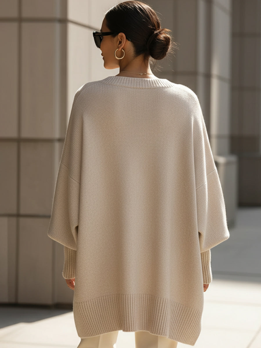 Ludovica | JERSEY OVERSIZE CON ESCOTE ANCHO