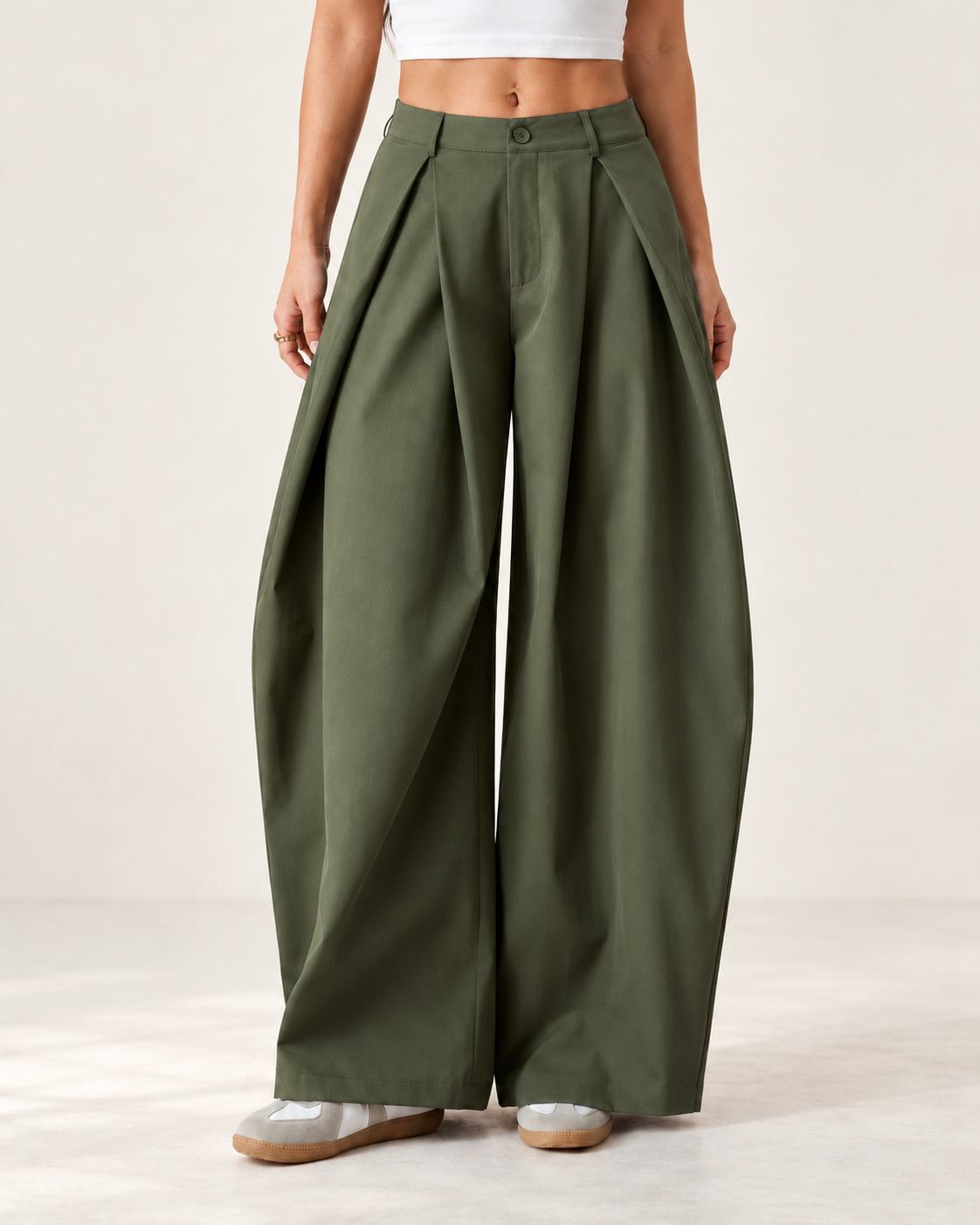Pantalones de mujeres de estilo callejero informal vintage