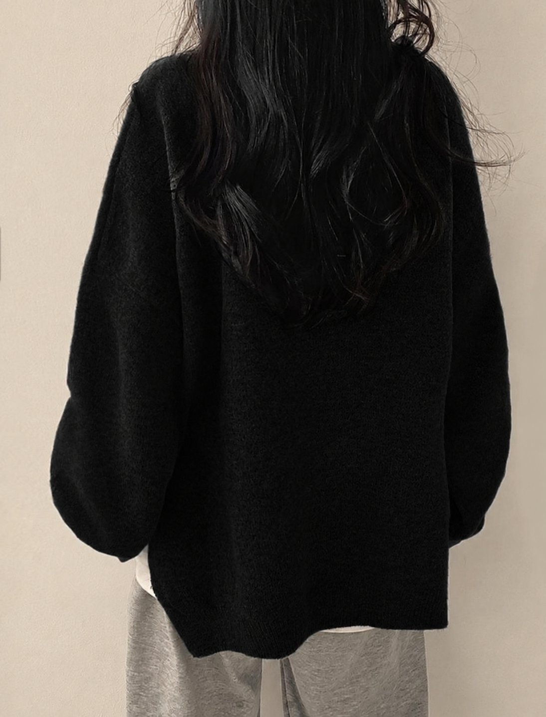 Jersey de mujer con hombros caídos