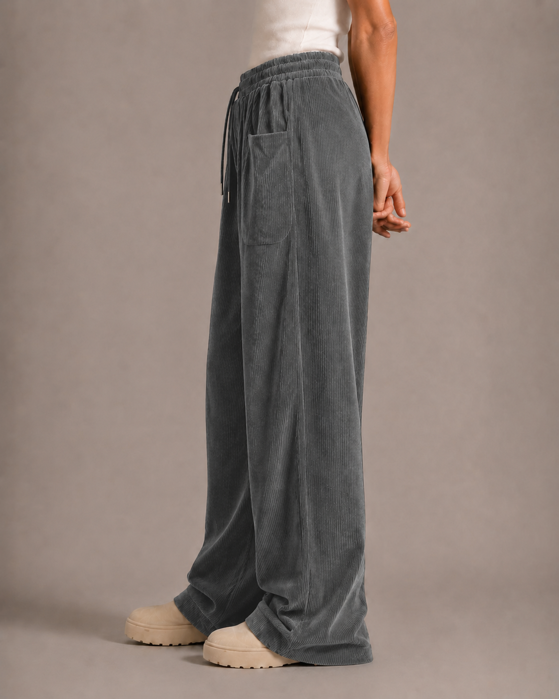 Pantalones de pana vintage para mujer