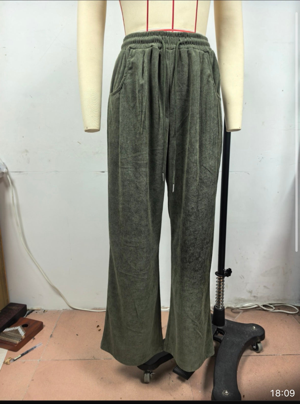 Pantalones de pana vintage para mujer