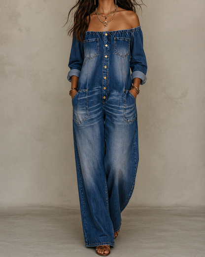 Denim | Mono Vaquero Fuera de Hombro