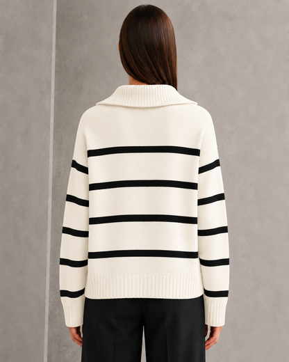 Jersey de mujer con estampado rayado