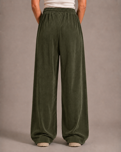 Pantalones de pana vintage para mujer