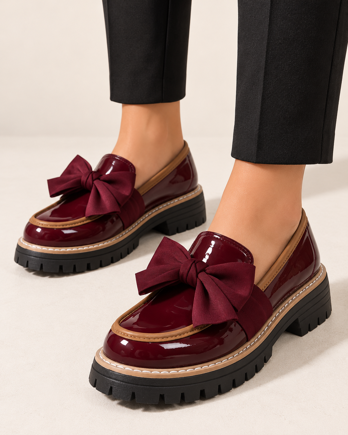 Mocasines con lazo