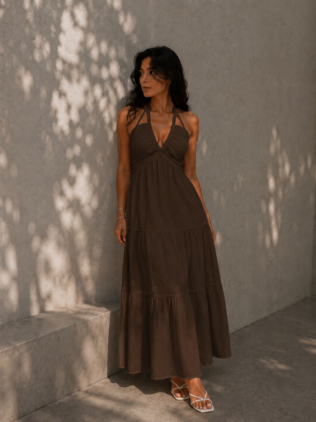 Vestido liso para mujer