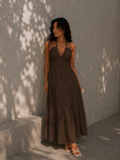 Vestido liso para mujer