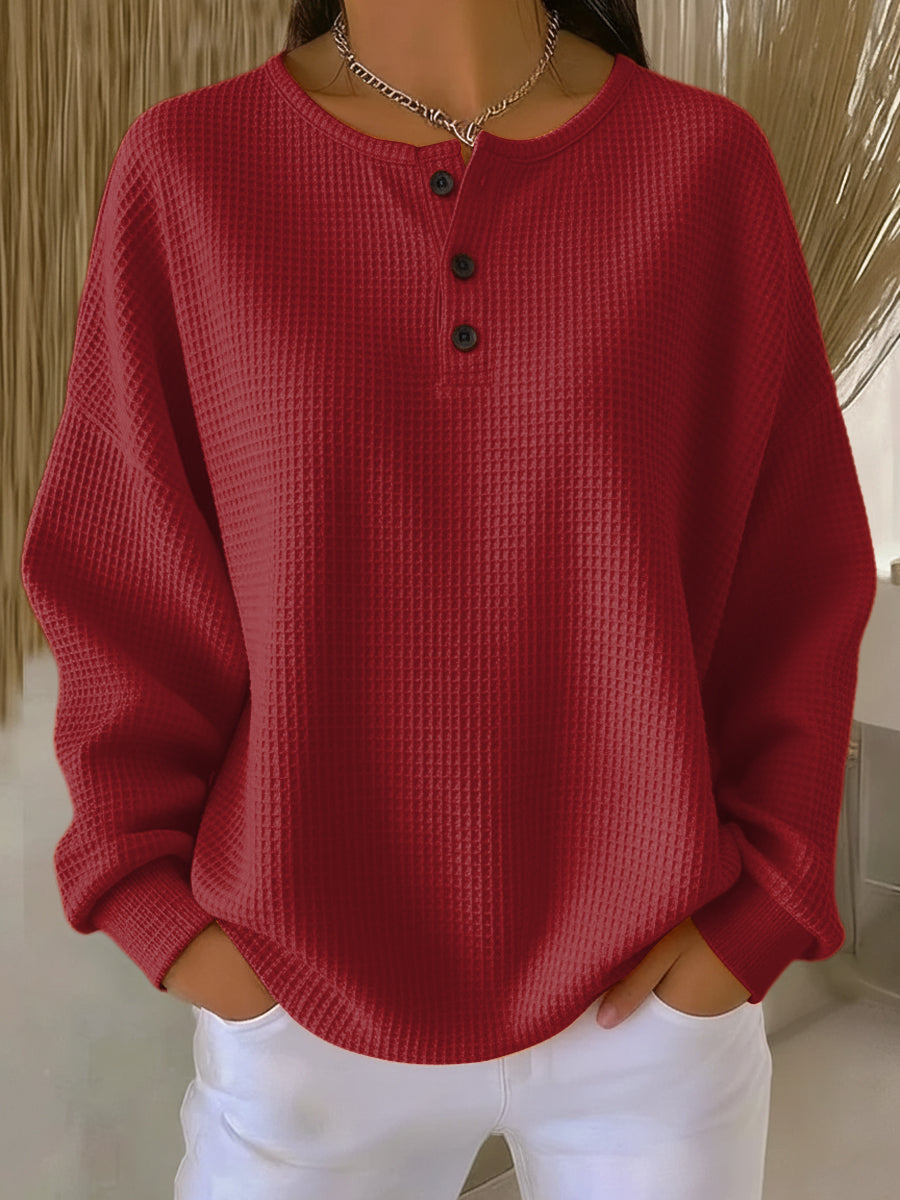 Miranda | SUDADERA HENLEY CON RELIEVE