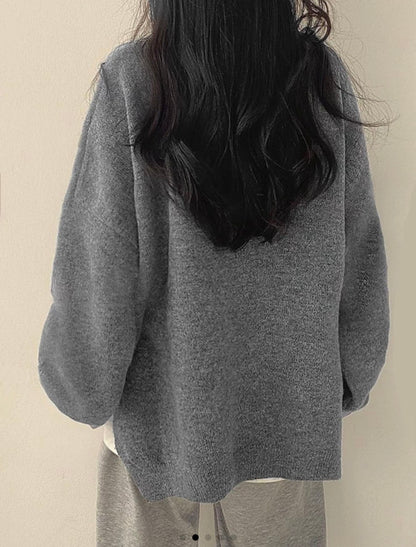 Jersey de mujer con hombros caídos