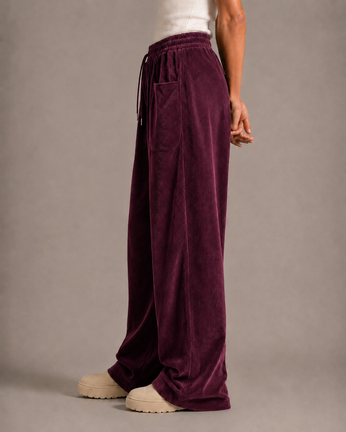 Pantalones de pana vintage para mujer