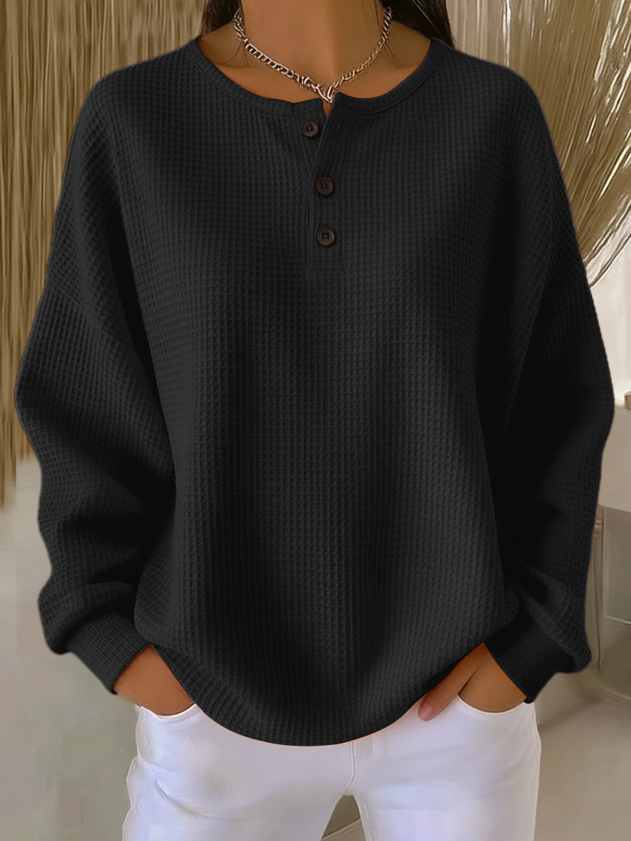 Miranda | SUDADERA HENLEY CON RELIEVE