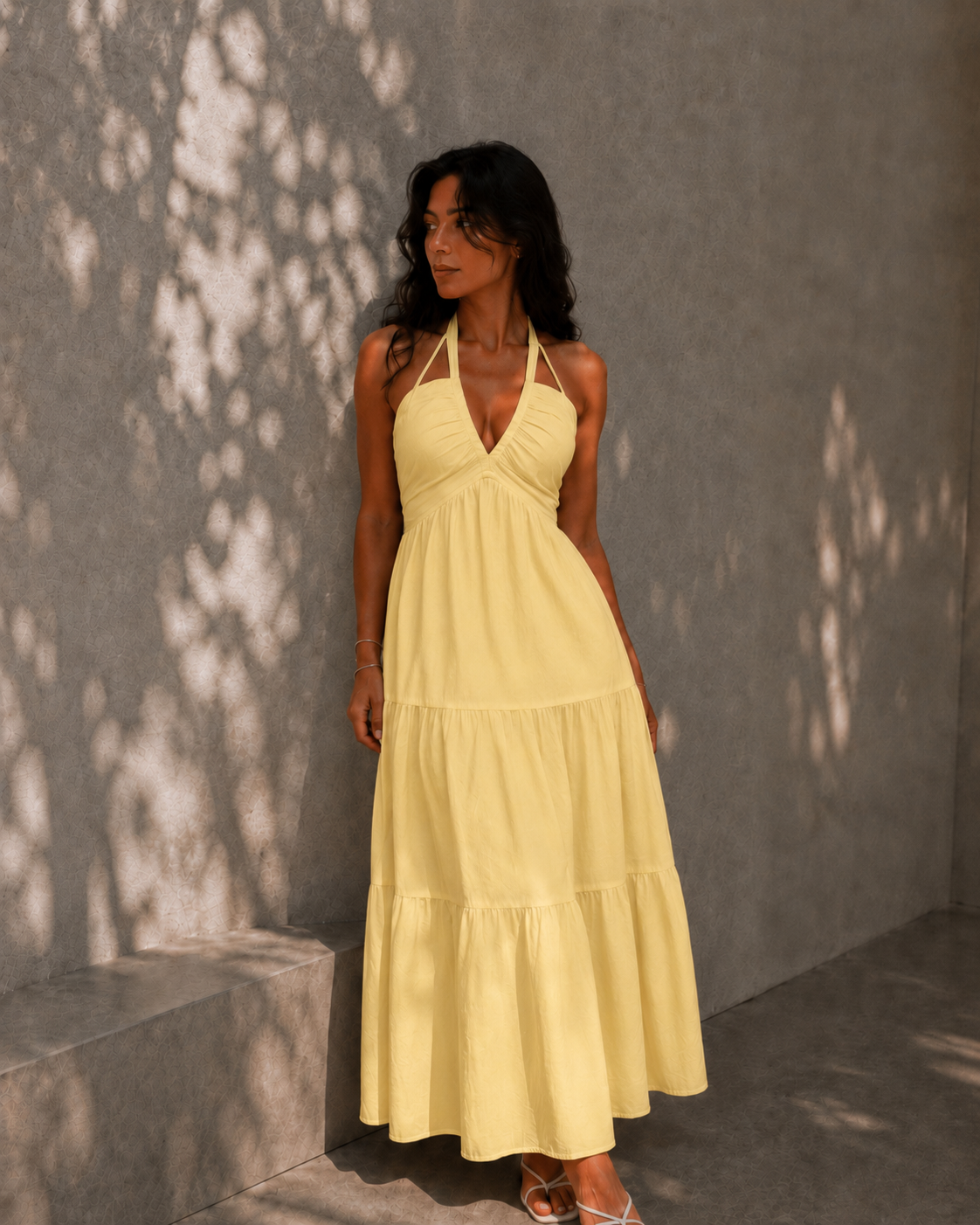 Vestido liso para mujer