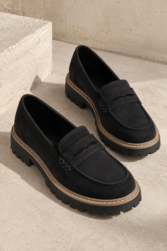 Mocasines para mujer con suela gruesa