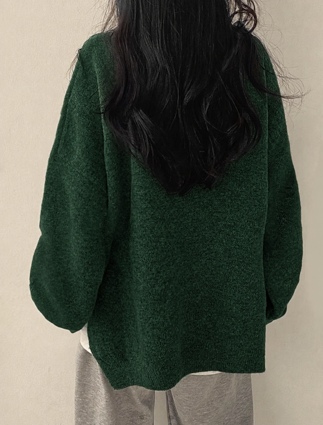 Jersey de mujer con hombros caídos