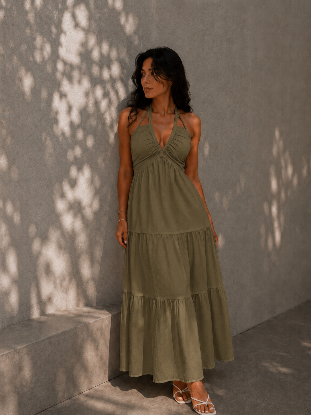 Vestido liso para mujer