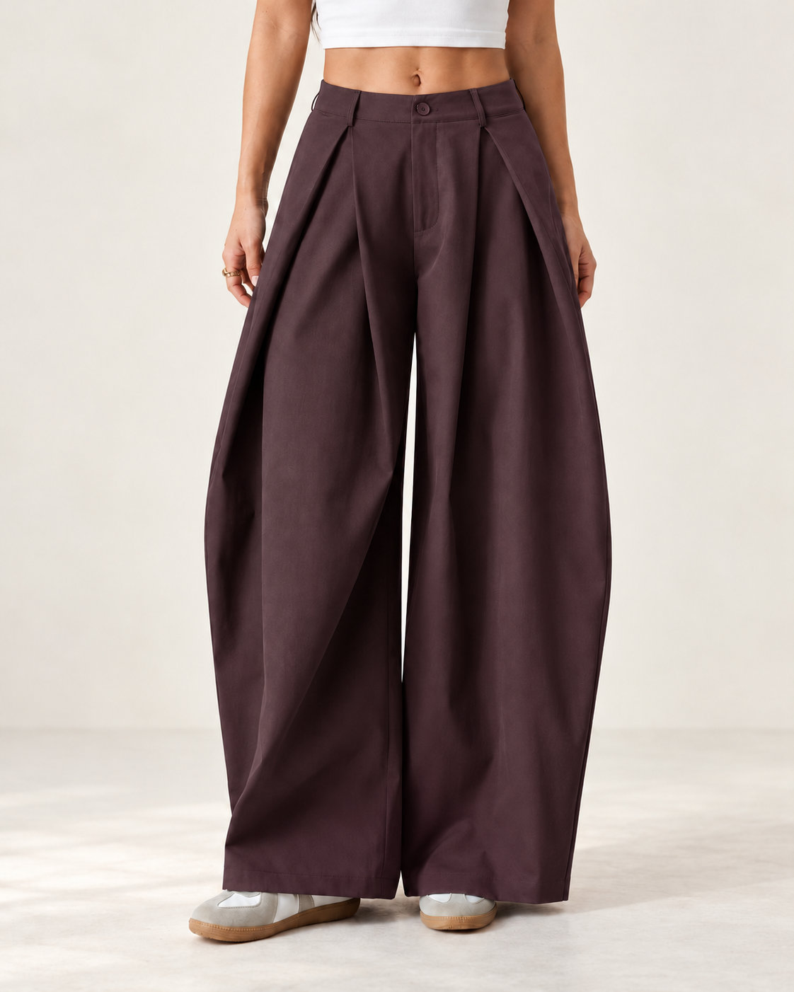 Pantalones de mujeres de estilo callejero informal vintage