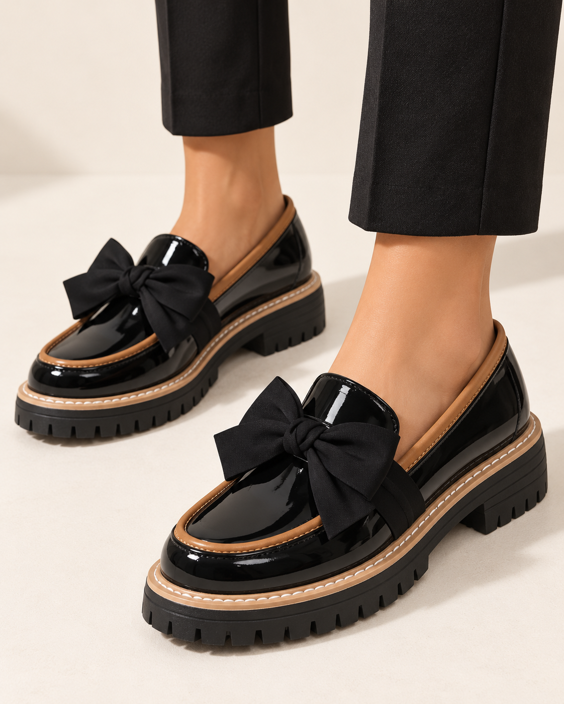 Mocasines con lazo