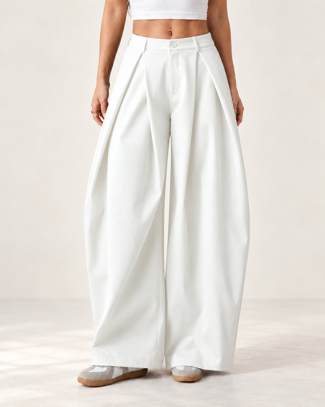 Pantalones de mujeres de estilo callejero informal vintage