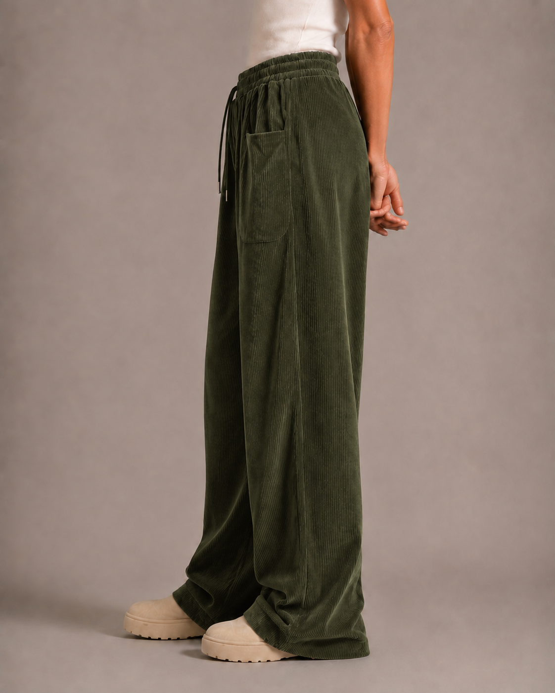 Pantalones de pana vintage para mujer