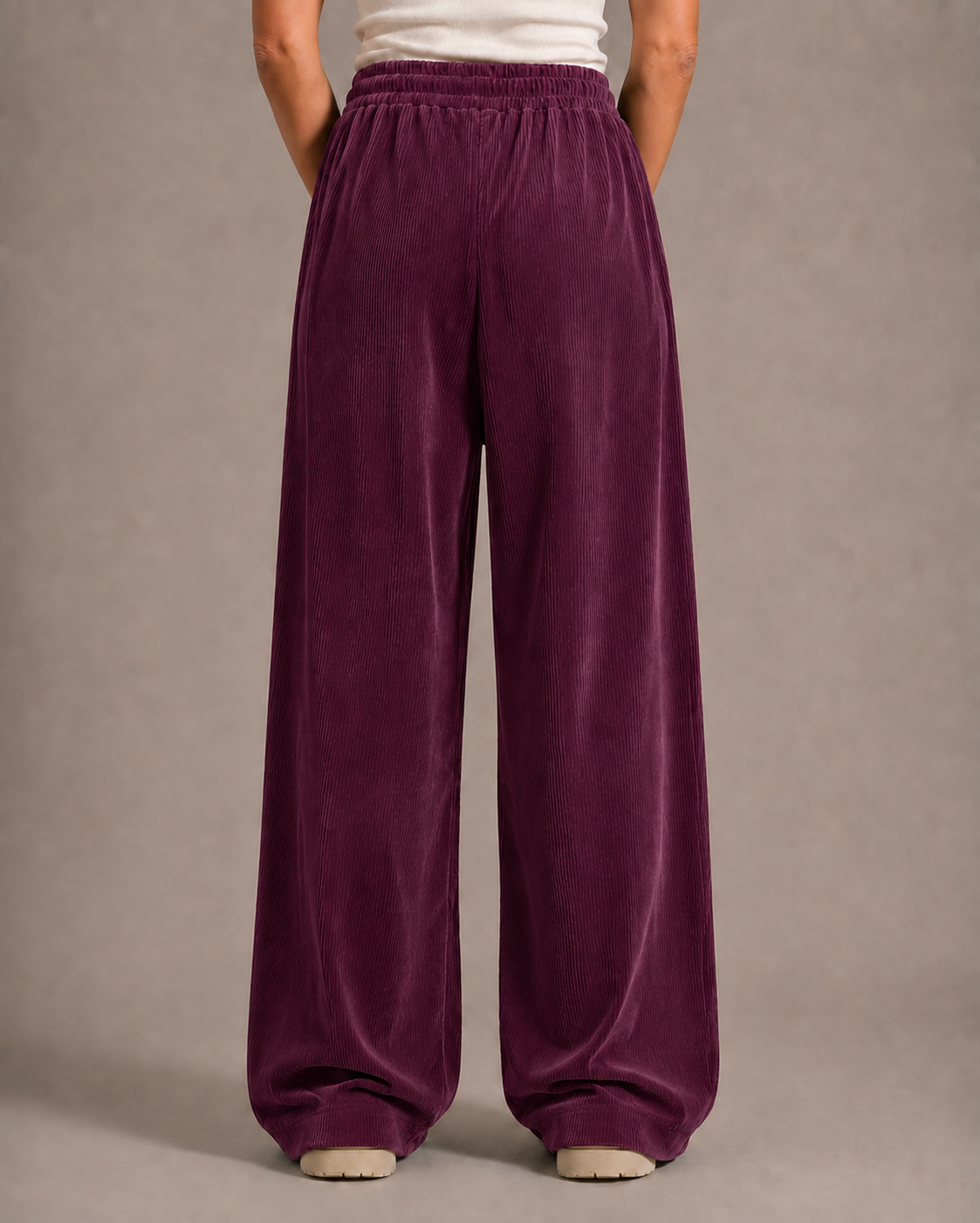 Pantalones de pana vintage para mujer