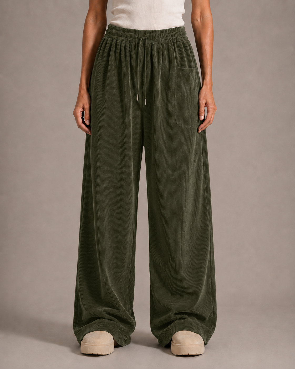 Pantalones de pana vintage para mujer