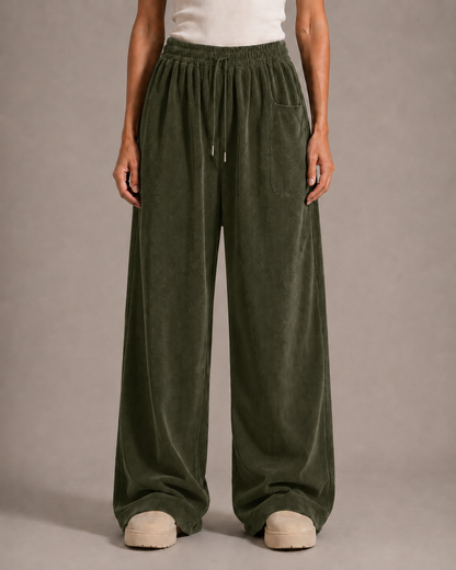 Pantalones de pana vintage para mujer