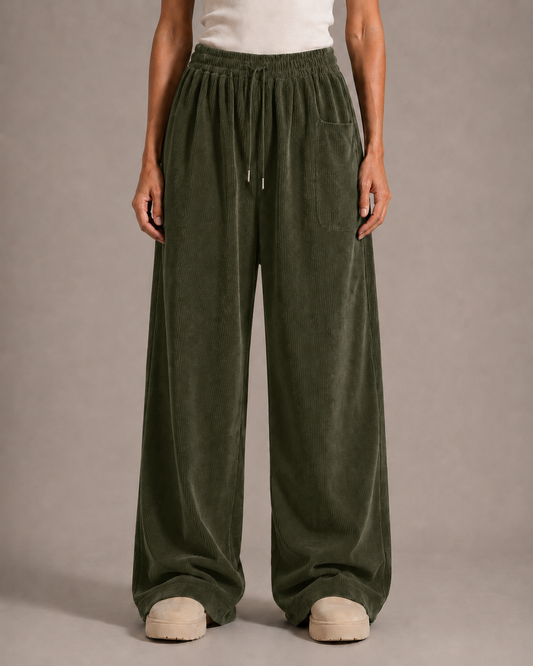 Pantalones de pana vintage para mujer