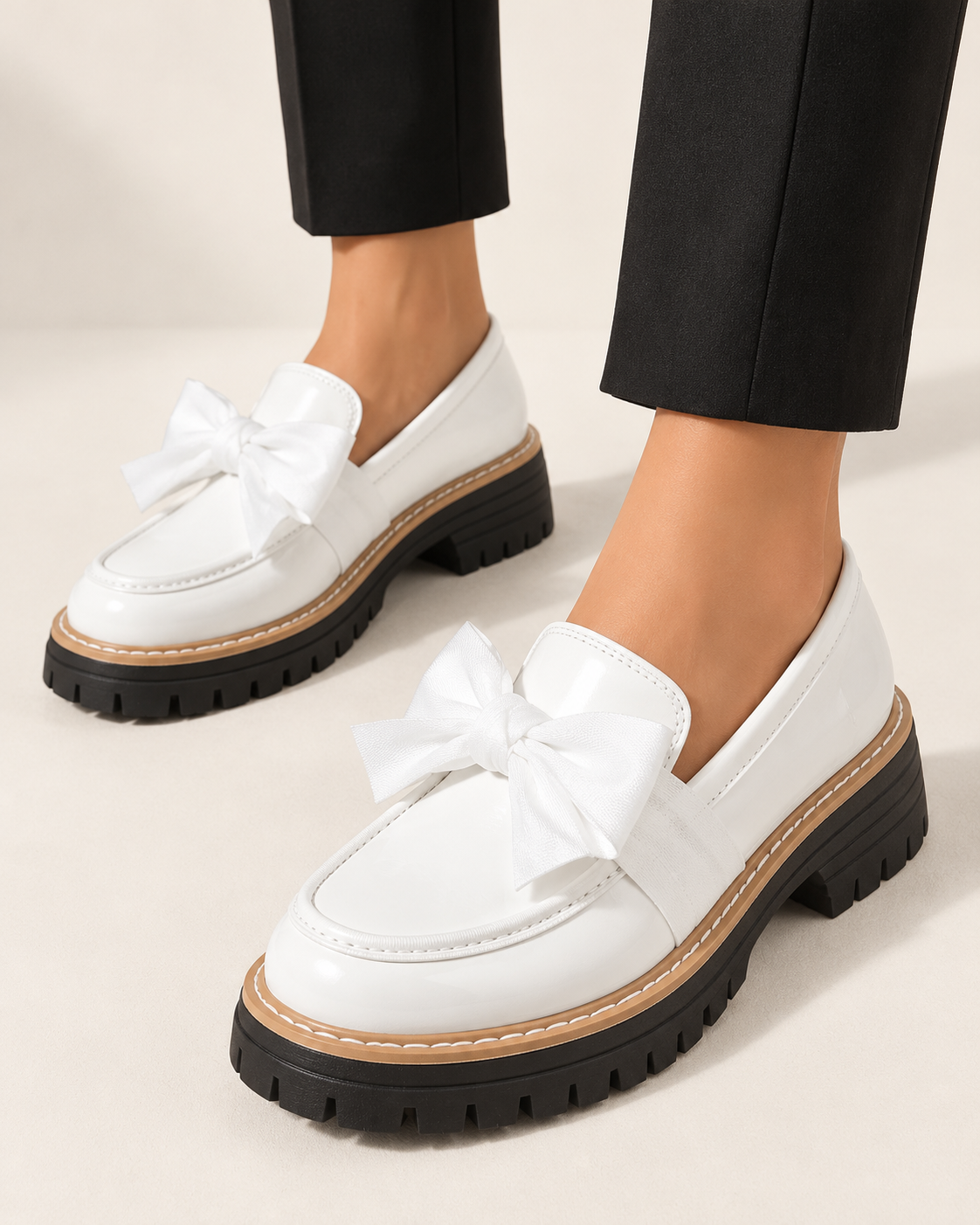 Mocasines con lazo