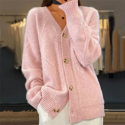 Lena | Cardigan Morbido con Bottoni