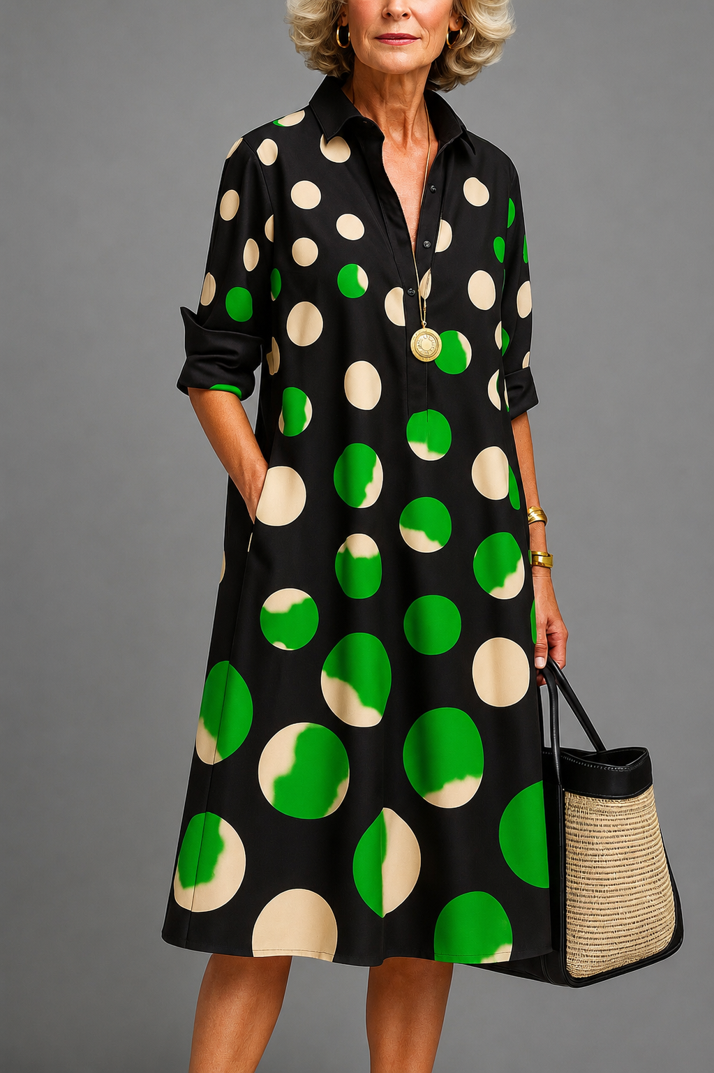 Naomi | Vestido midi cuidado y estiloso