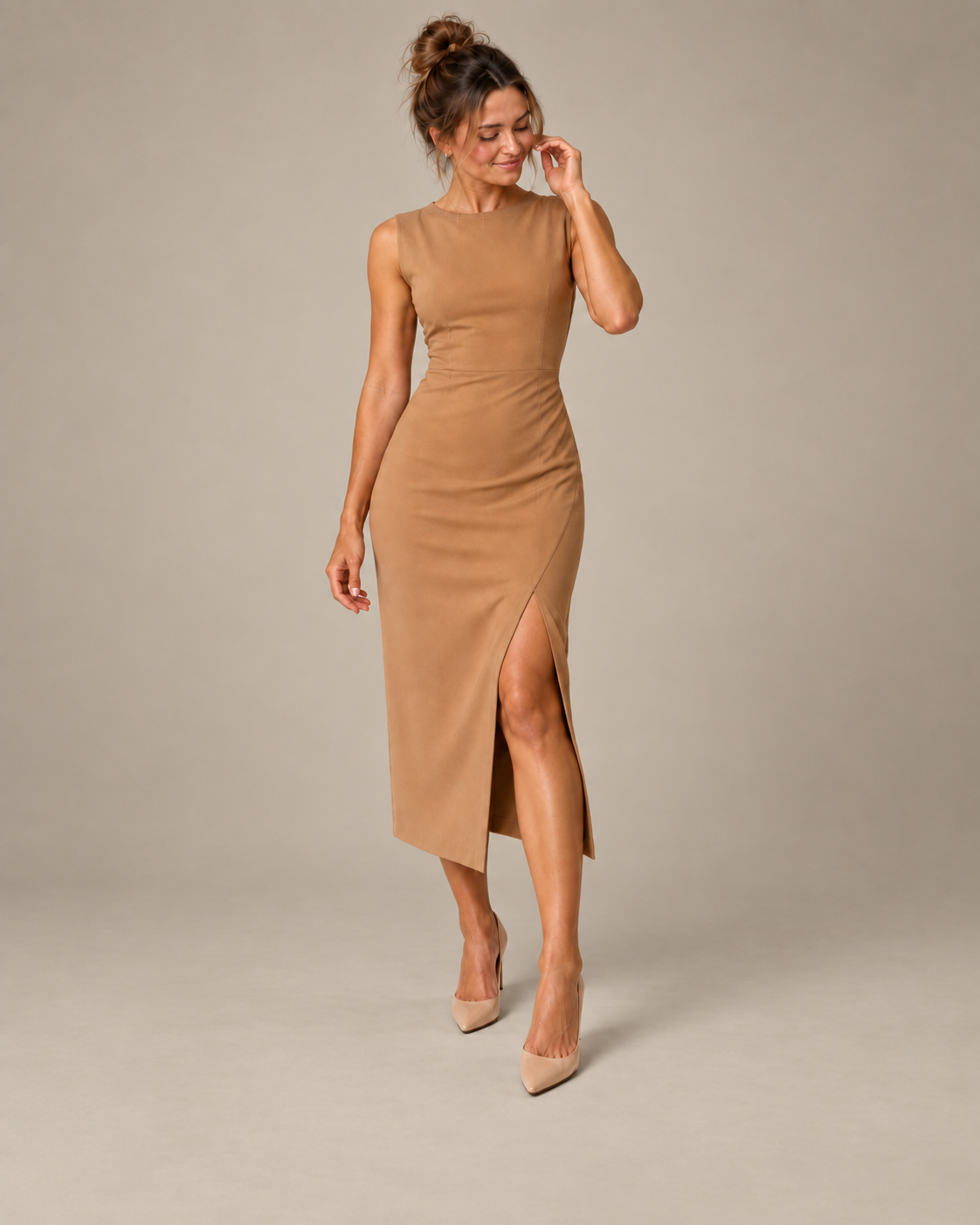 Vestido Midi Sin Mangas