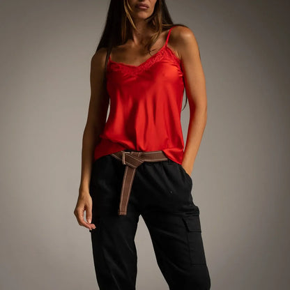 Top Lencero con Encaje Sensual