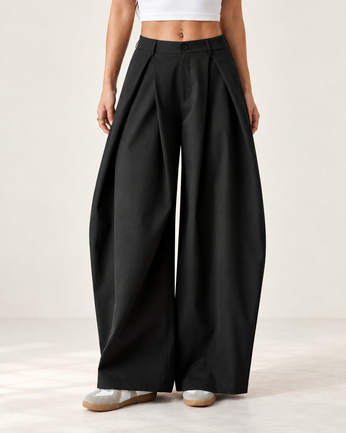 Pantalones de mujeres de estilo callejero informal vintage