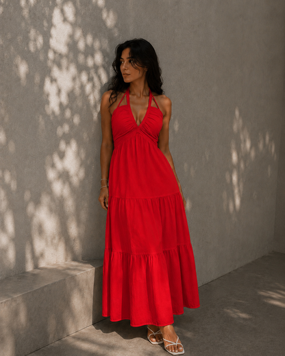 Vestido liso para mujer