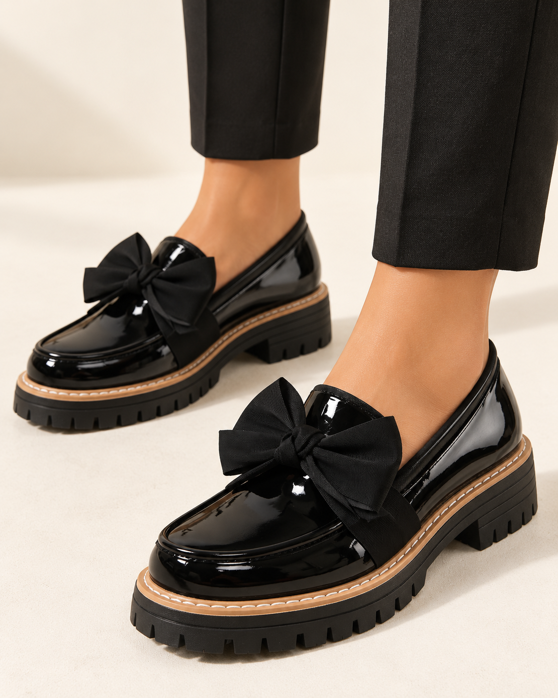 Mocasines con lazo