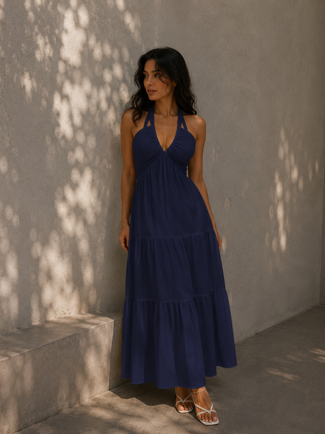 Vestido liso para mujer