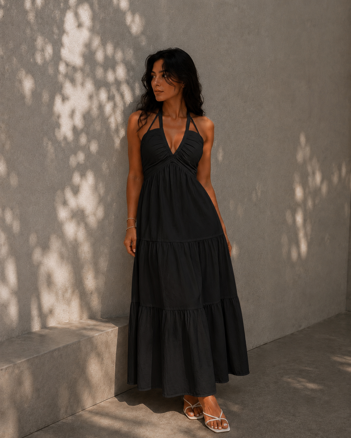 Vestido liso para mujer
