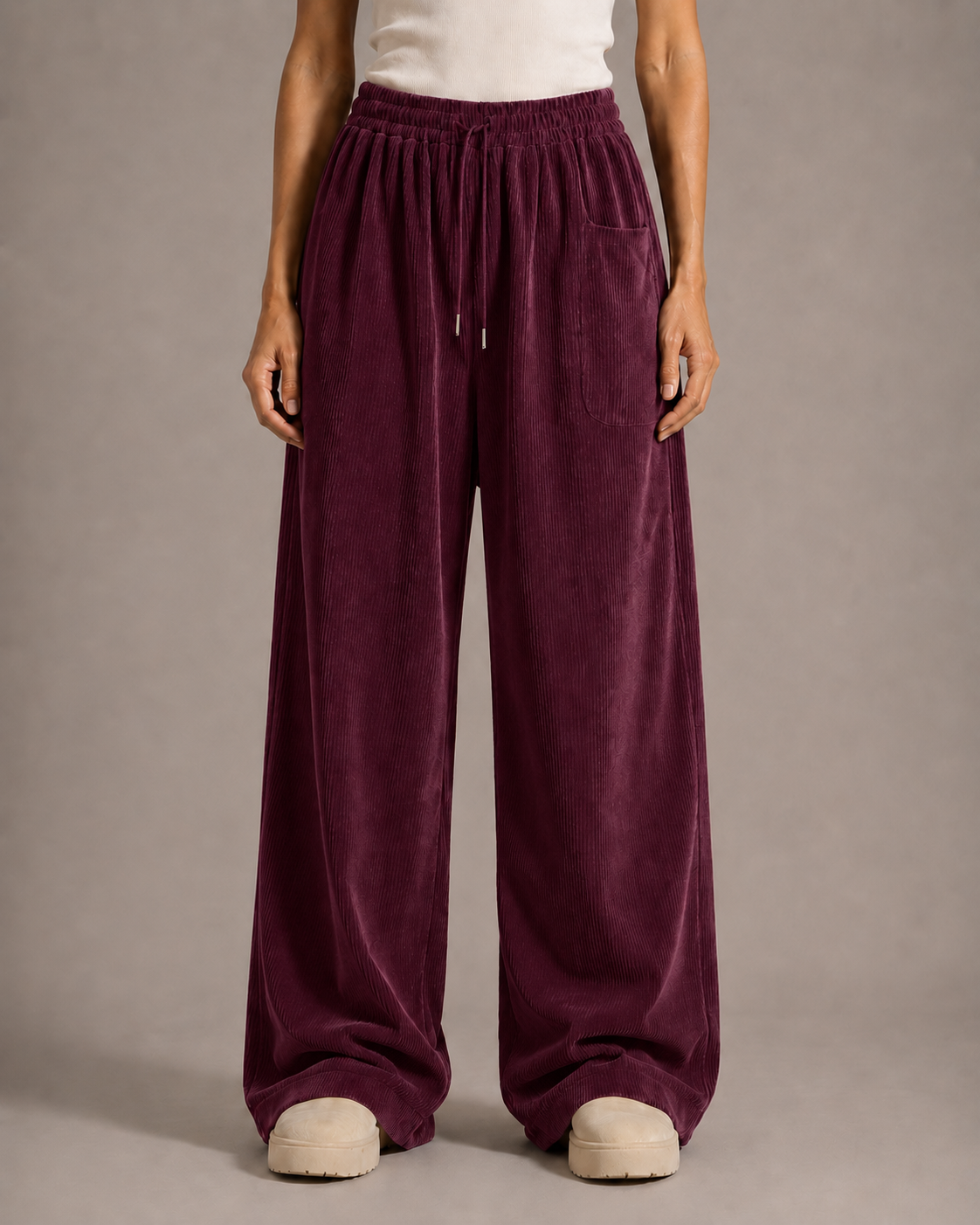 Pantalones de pana vintage para mujer