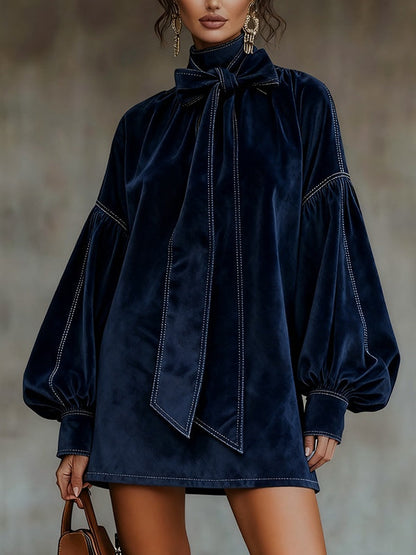 Agata – Vestido Azul Noche Real