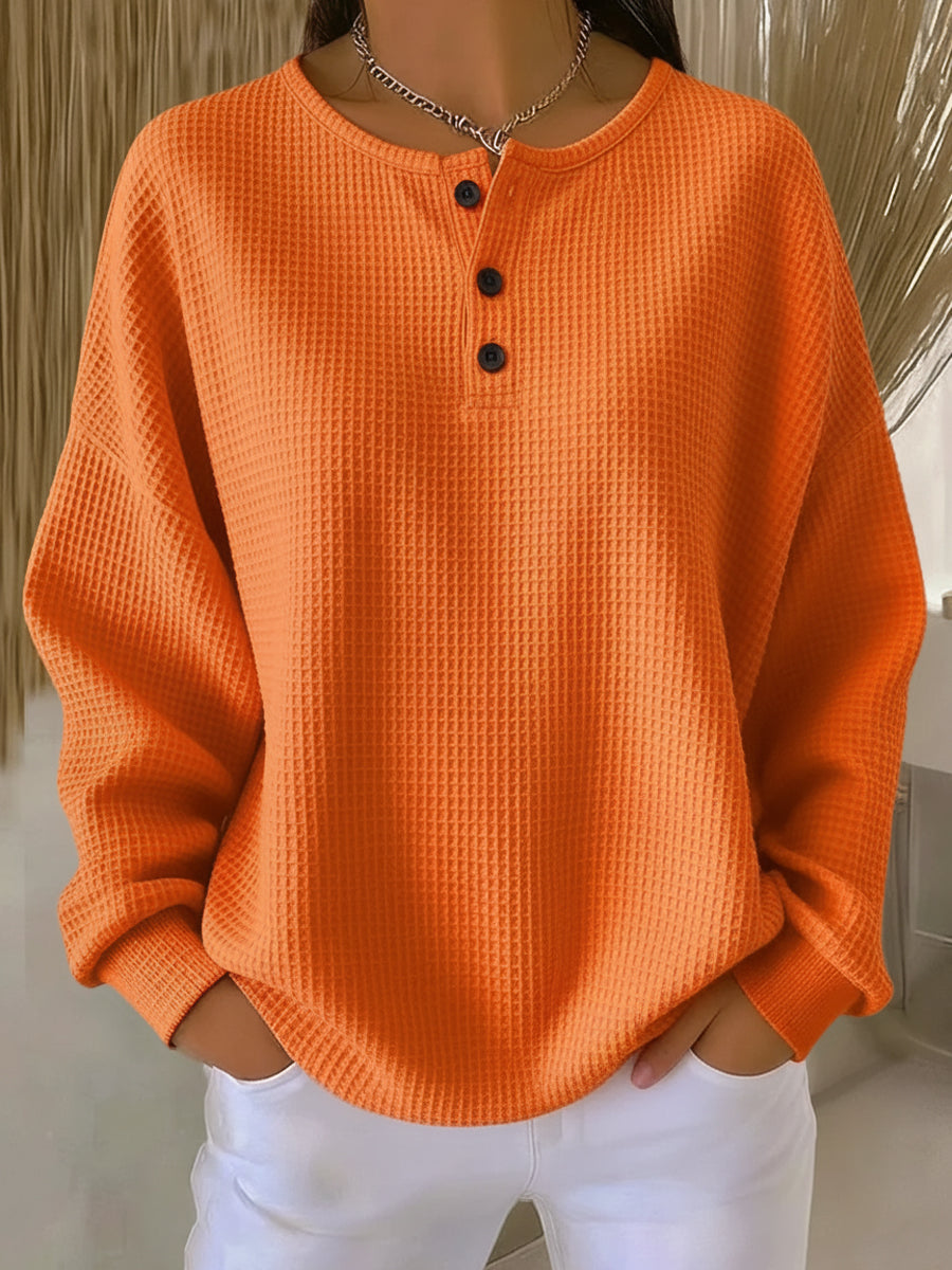 Miranda | SUDADERA HENLEY CON RELIEVE