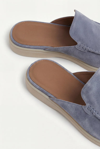 Mocasín de Ante Azul