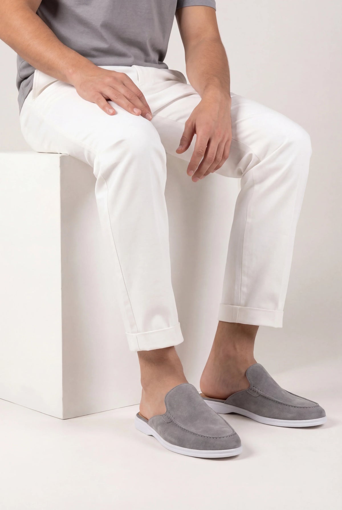Mocasín de Ante Gris