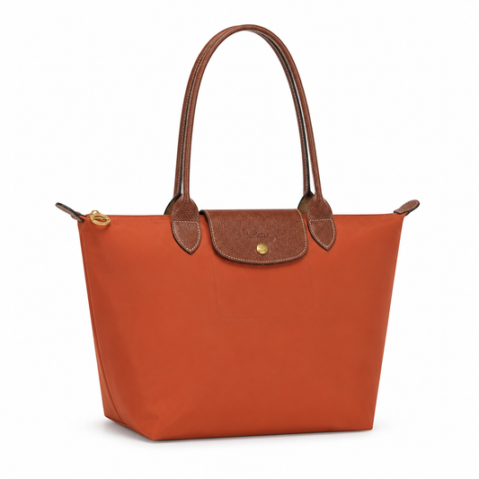Bolso Tote Grande Longcham Naranja