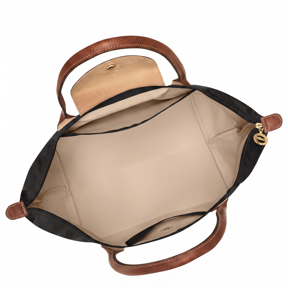 Bolso Tote Mediano Longcham Nero interior