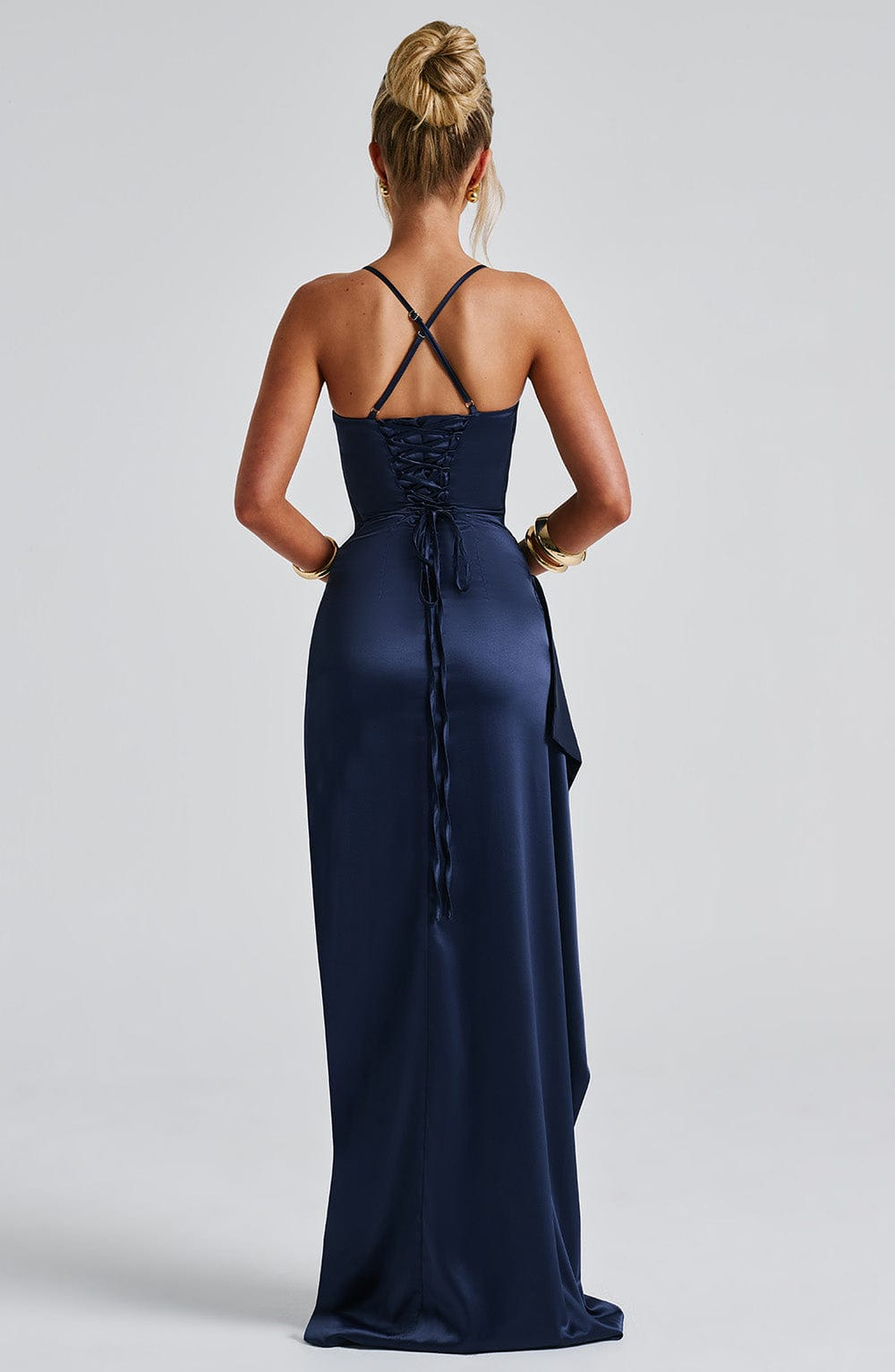 SARA HELEN ICON MAXI DRESS — NAVY